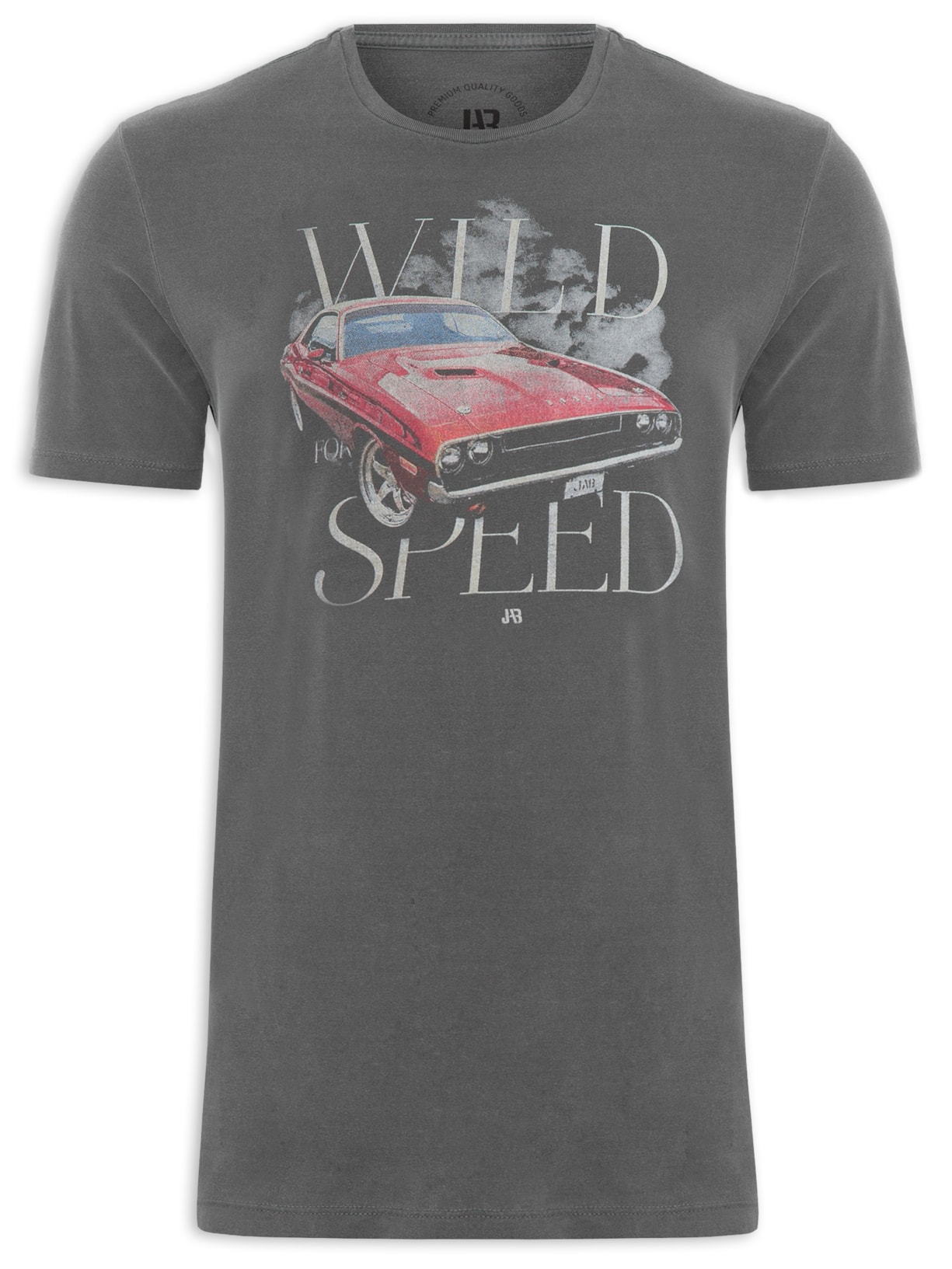 Camiseta Masculina Wild Speed Cinza Jab