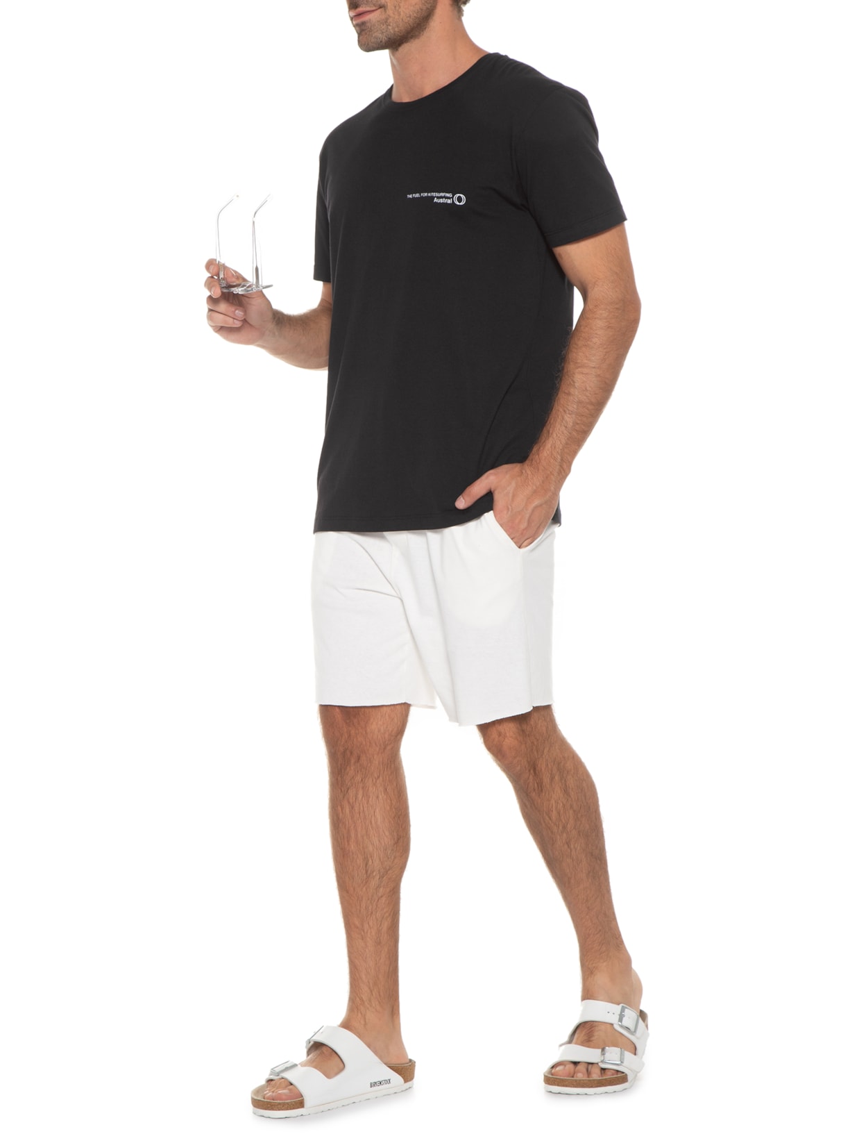 Camiseta Masculina Wind Plain Preto Austral