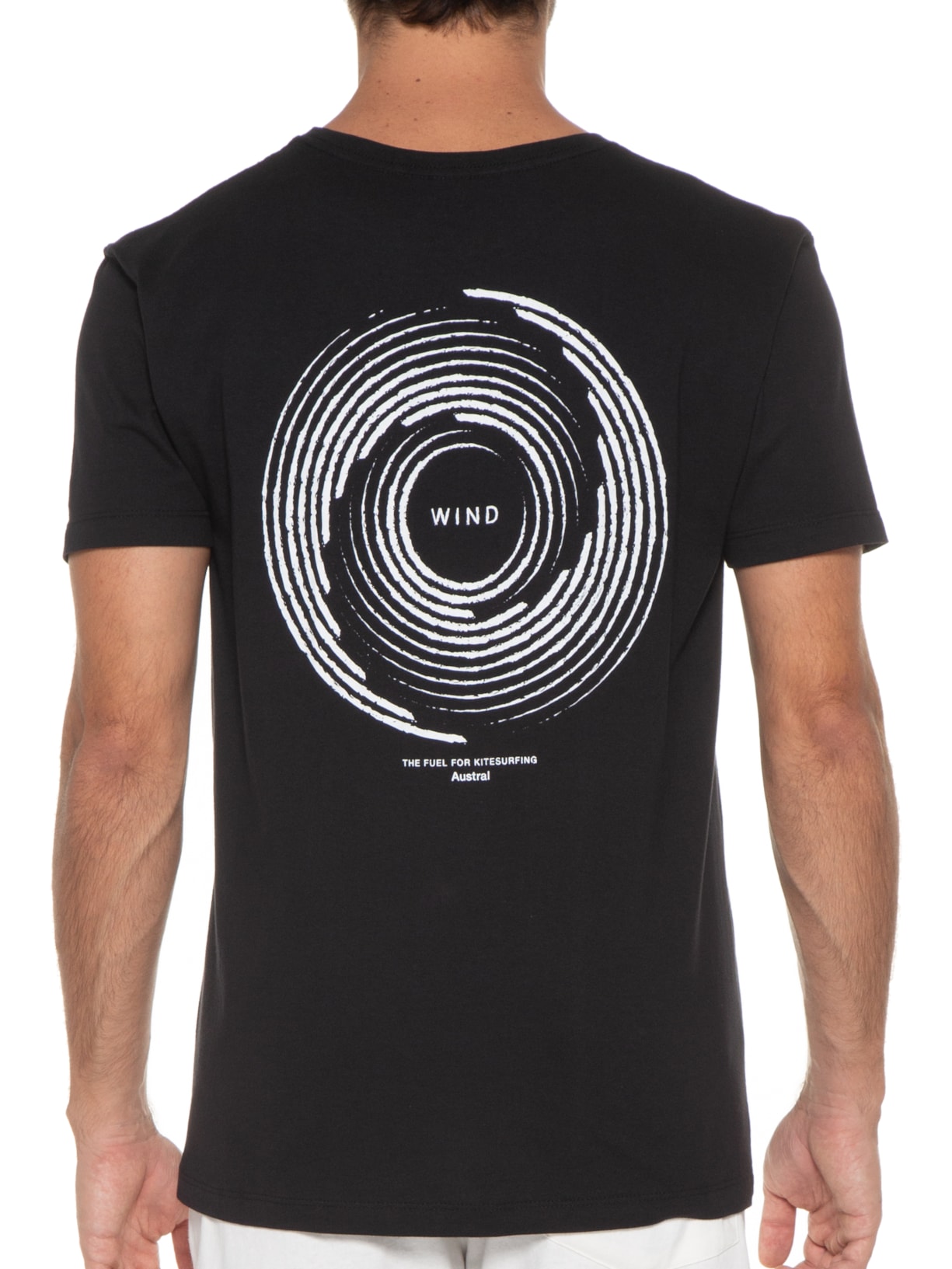 Camiseta Masculina Wind Plain Preto Austral