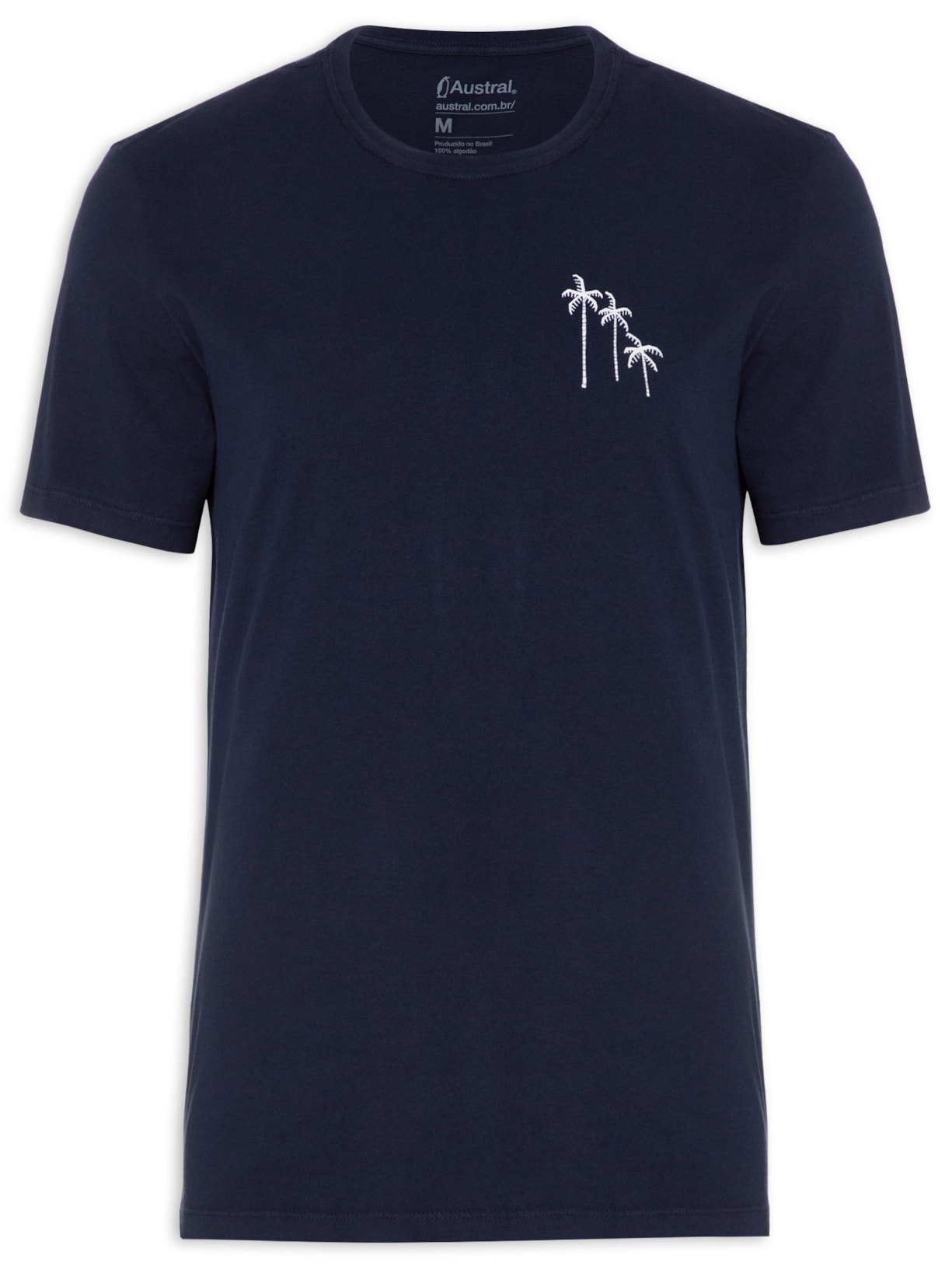 Camiseta Masculina Winter Palm - Azul