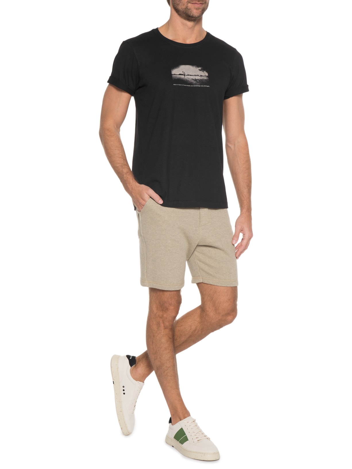 Camiseta Masculina Work Of Strength Preto Urbô