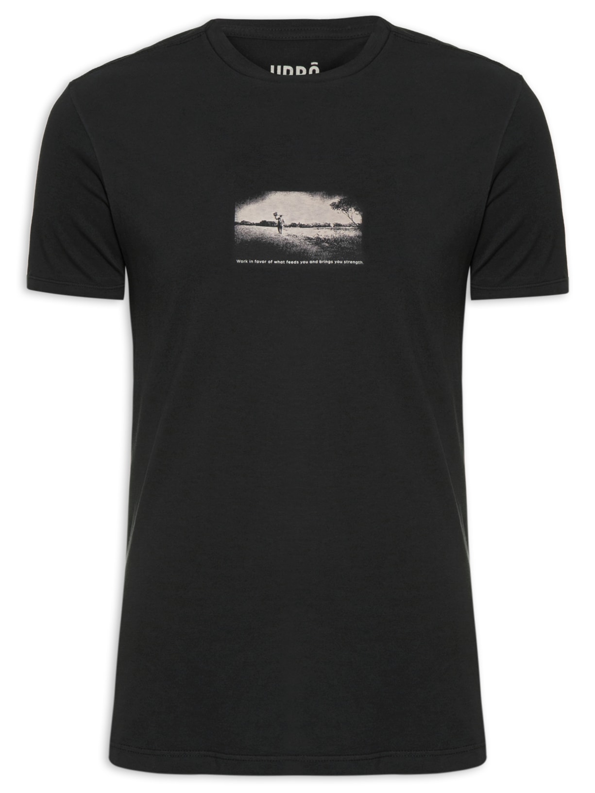 Camiseta Masculina Work Of Strength Preto Urbô