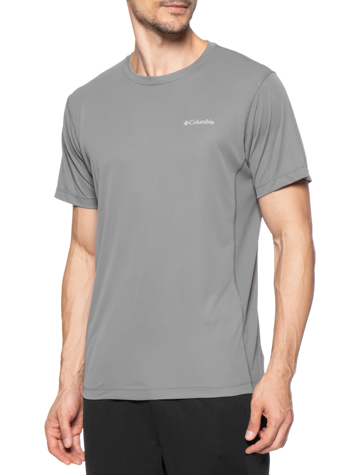 Camiseta Masculina Zero Rules™ Light FPS 50 Cinza Columbia