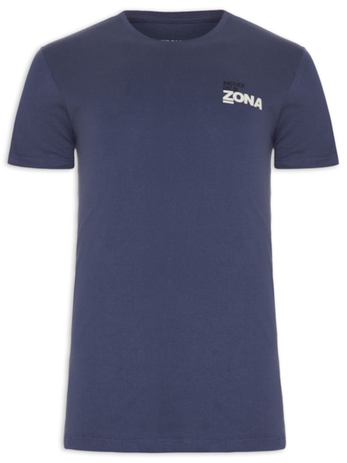 Camiseta Masculina Zona - Azul