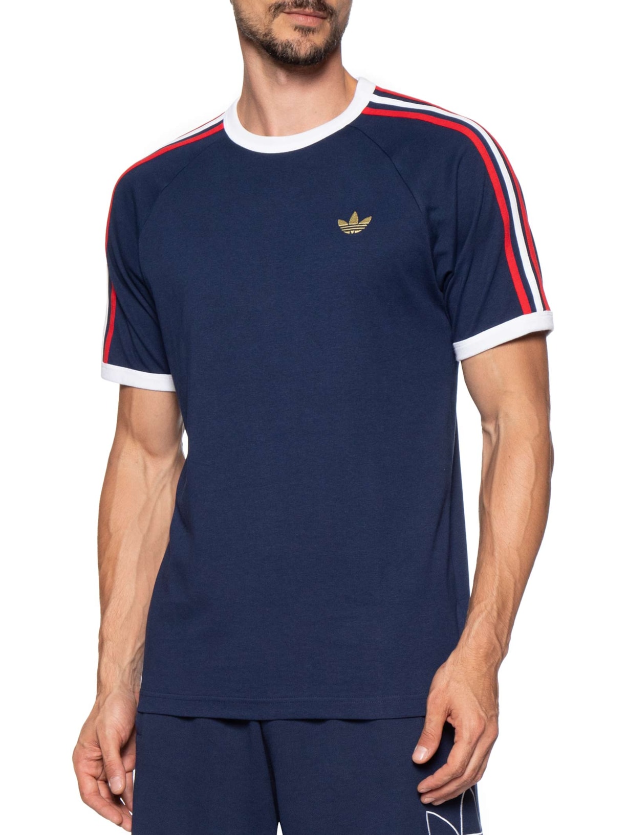 Camiseta Masculino 3s Tee Azul Adidas Originals