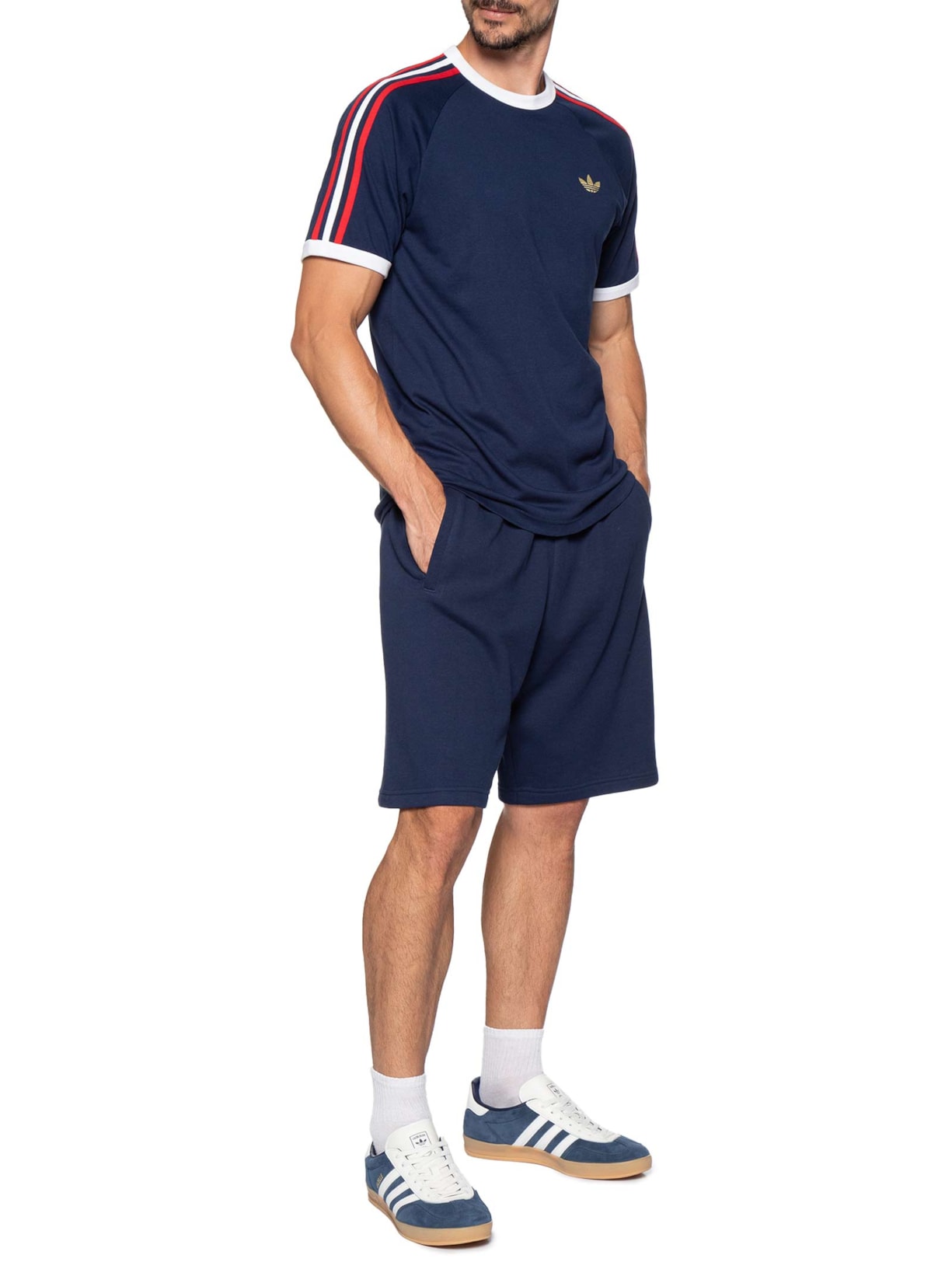 Camiseta Masculino 3s Tee Azul Adidas Originals