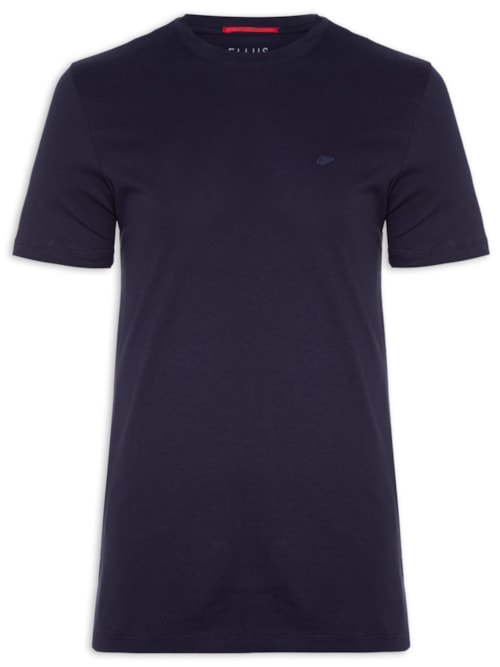 Camiseta Masculino Cotton Pima Easa Mirror Classic - Azul