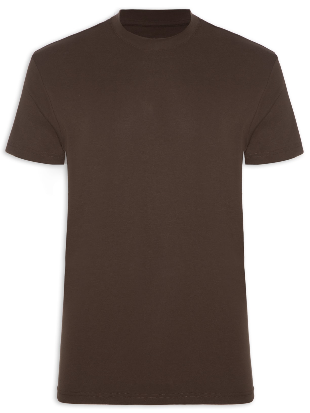 Camiseta Masculino Interlock New - Marrom