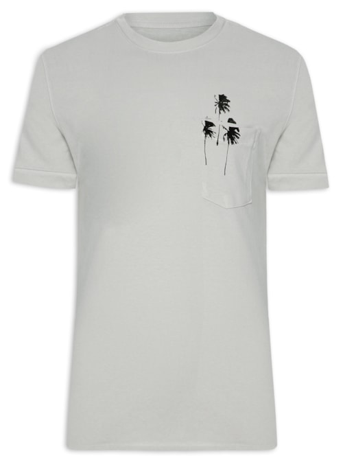 Camiseta Masculino Longboard - Cinza