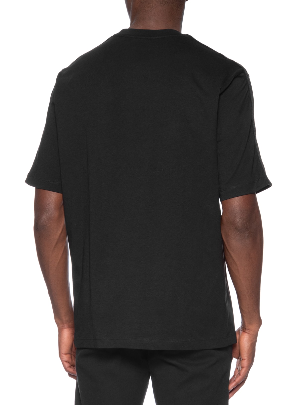 Camiseta Masculino Manga Curta Logo Faixa Preto Armani Exchange