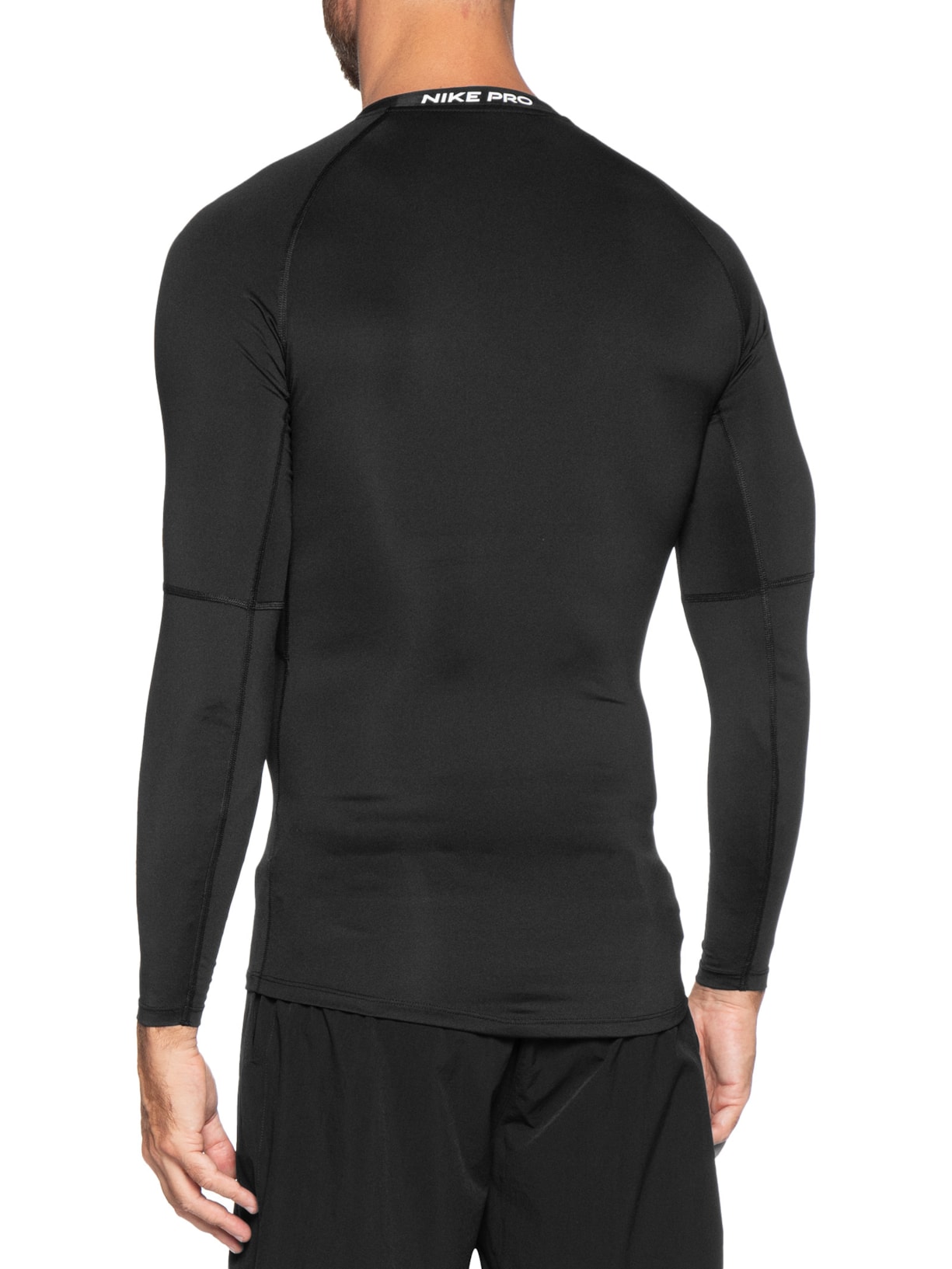 Camiseta Masculino Manga Longa Pro Dri-Fit Preto Nike