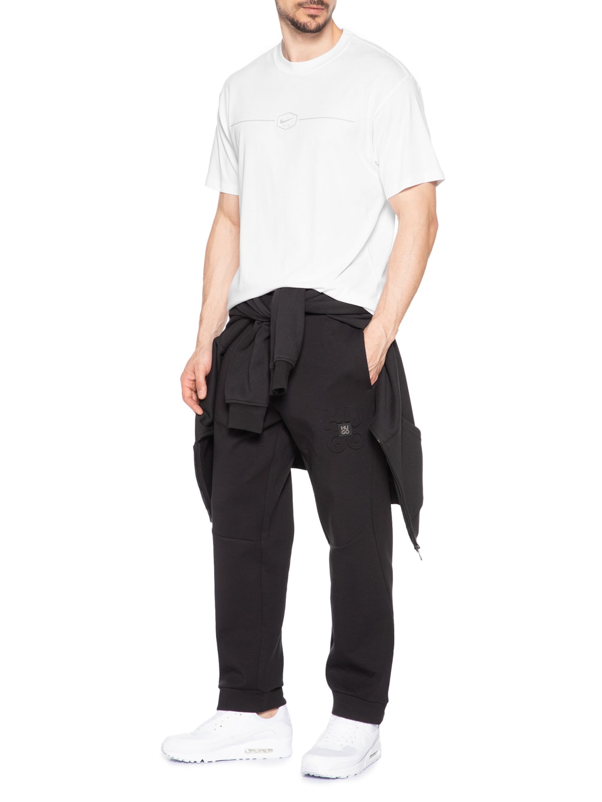 Camiseta Masculino Nsw Tee M90 Fw Mbr Cnct 2 Branco Nike