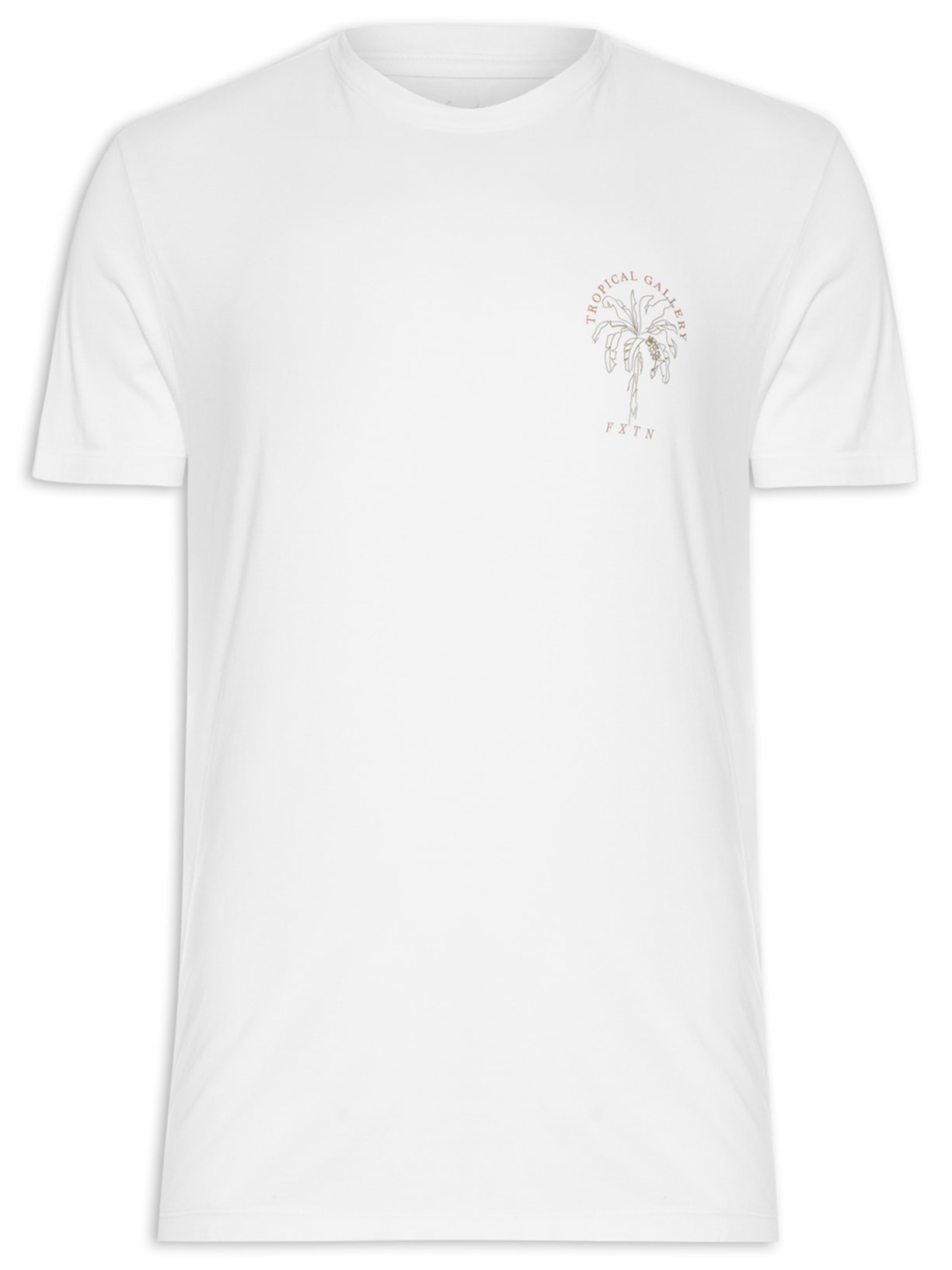 Camiseta Masculino Tropical Gallery - Branco