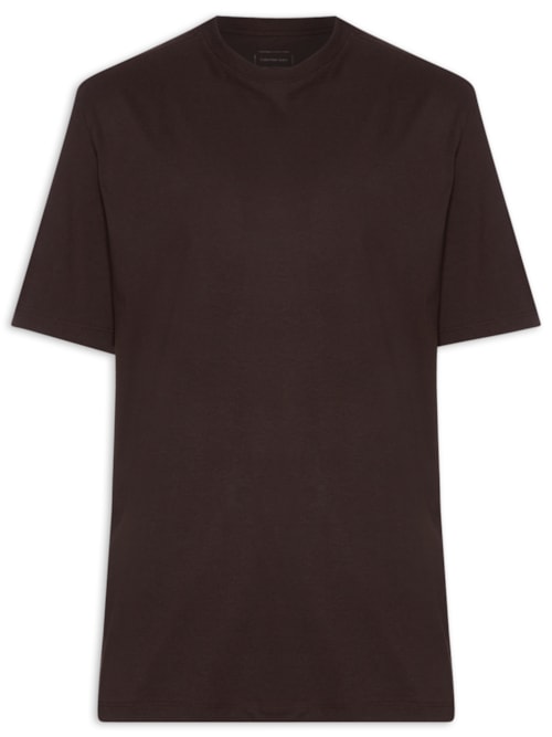 Camiseta MC CKJ Masculino Oversized – Marrom