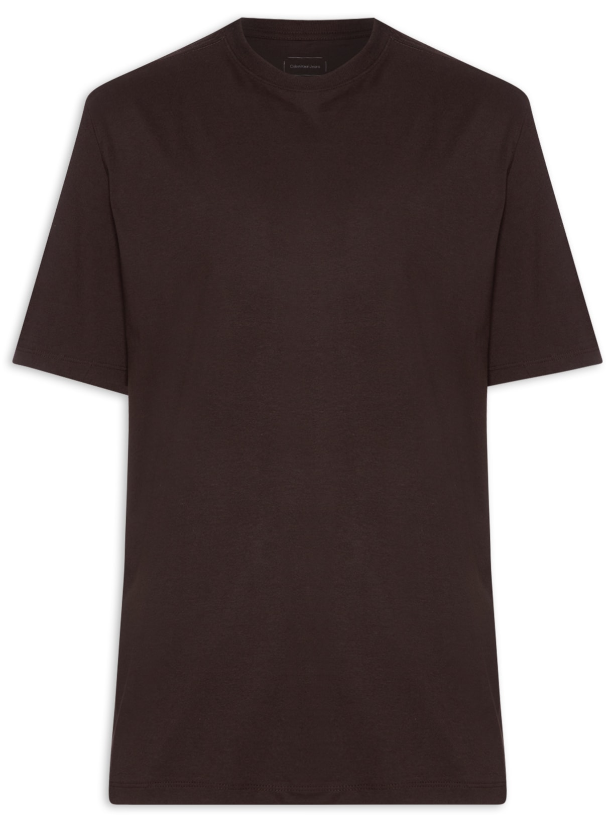 Camiseta MC CKJ Masculino Oversized – Marrom Calvin Klein Jeans