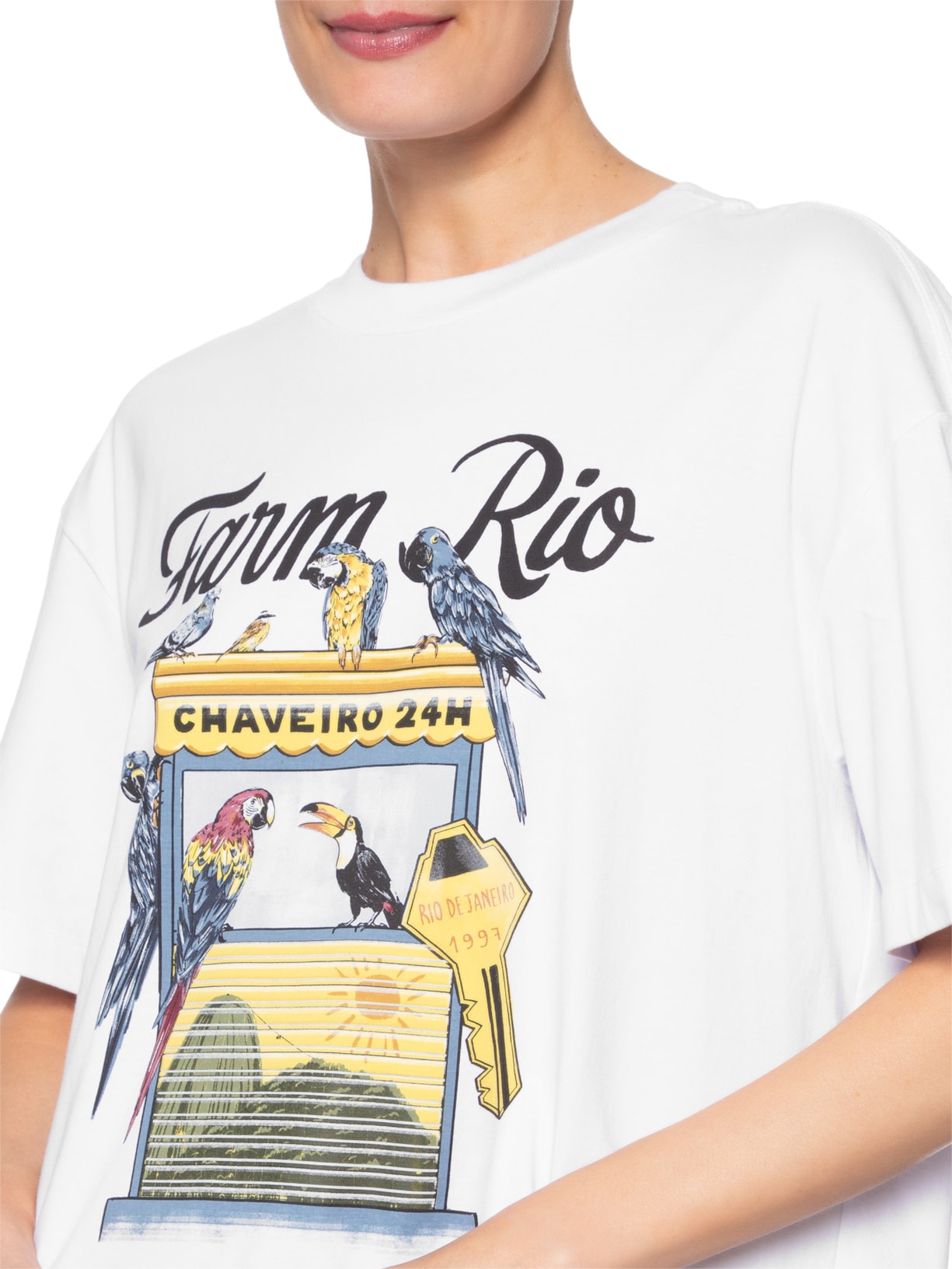 Camiseta Média Chaveiro Farm Rio Branco Farm
