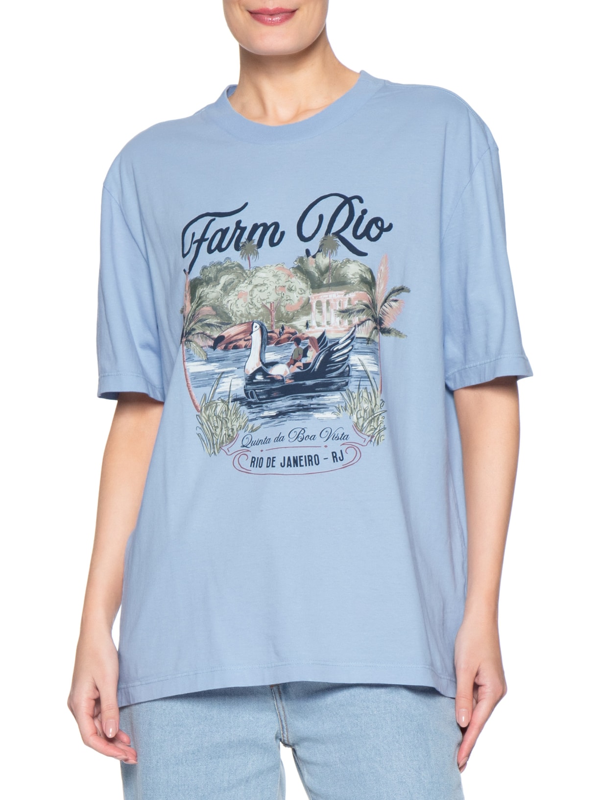 Camiseta Média Pedalinho – Azul Farm
