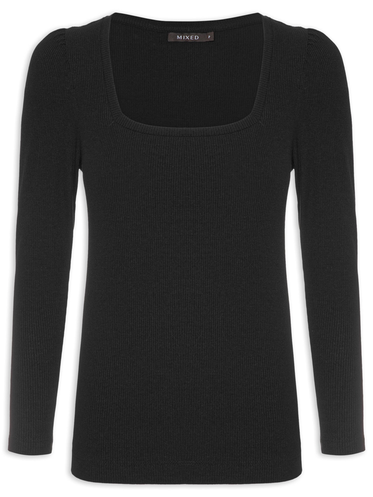 Camiseta Mia Preto Mixed