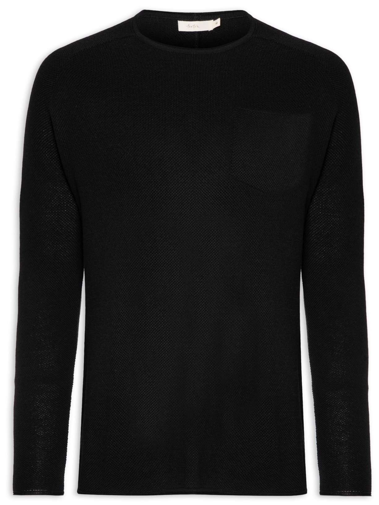 Camiseta Ml Tricot Roman Waffle - Preto