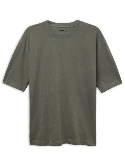 Camiseta Over Washed Collection - Verde