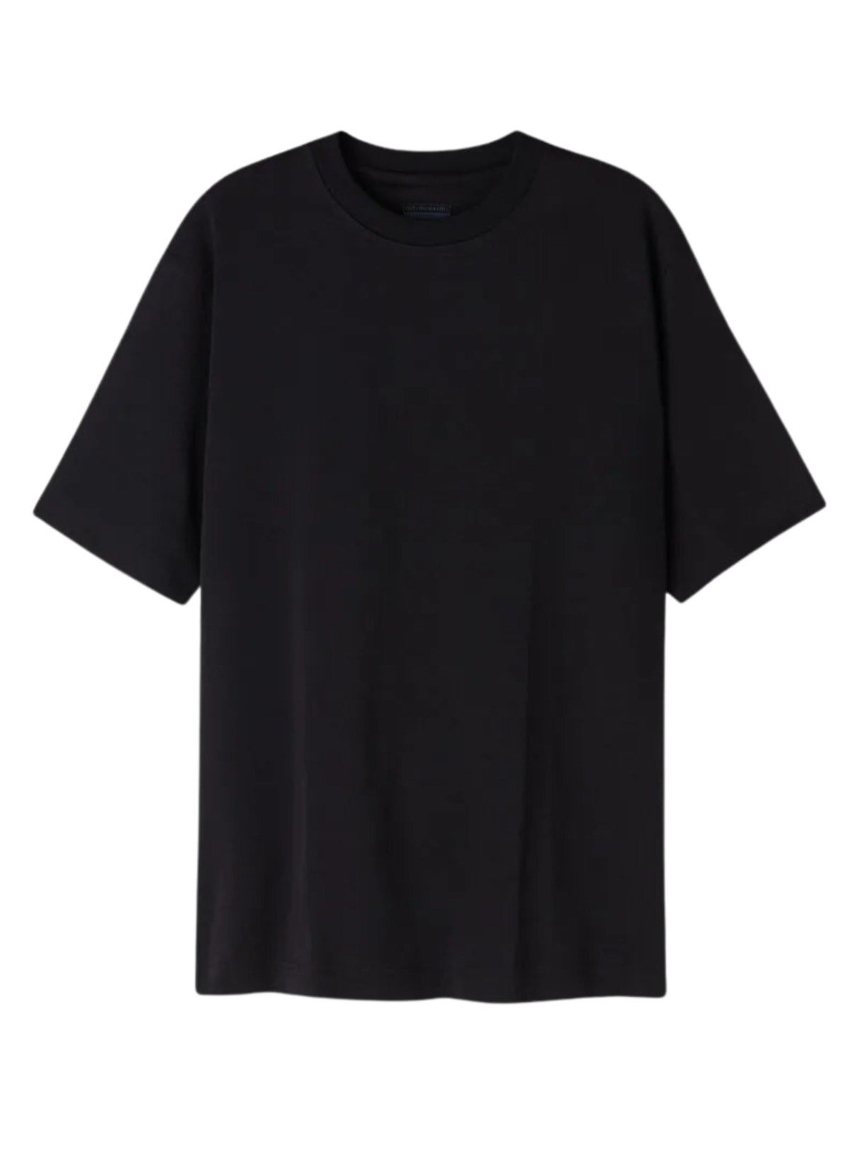 Camiseta Oversized Em Algodão Interlock - Preto