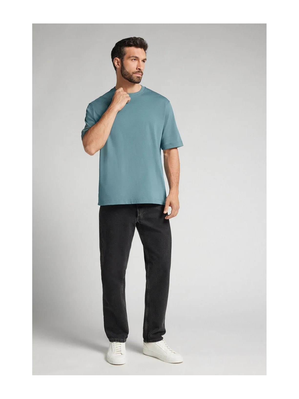 Camiseta Oversized Interlock Em Algodão Verde Intimissimi