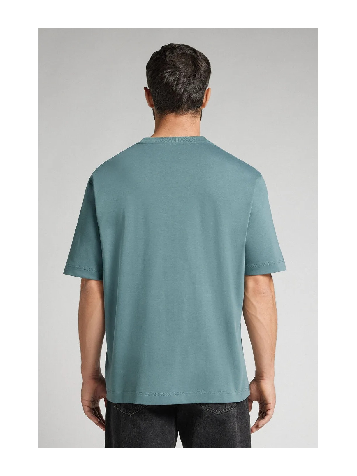 Camiseta Oversized Interlock Em Algodão Verde Intimissimi