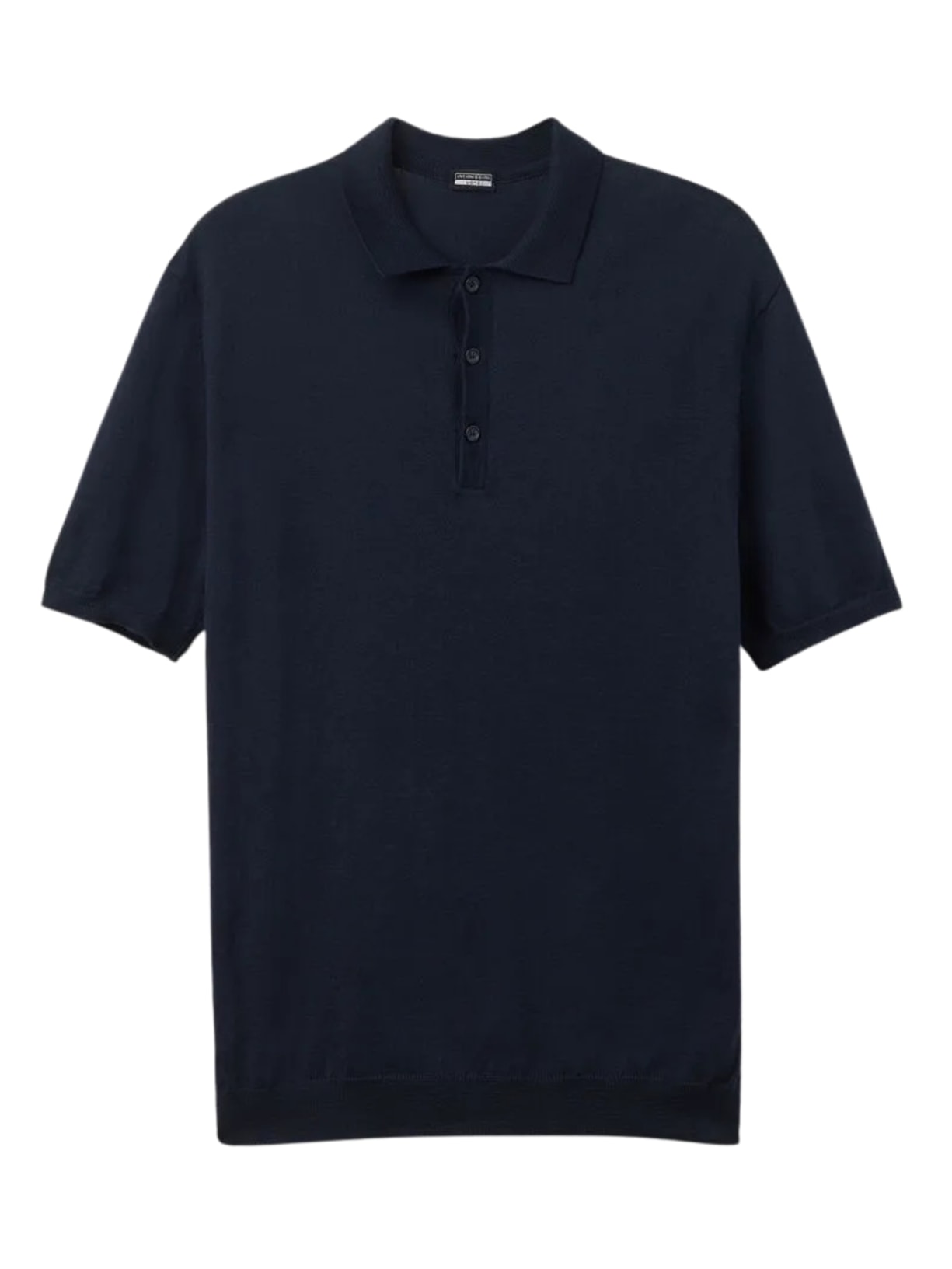 Camiseta Polo Em Algodão - Azul