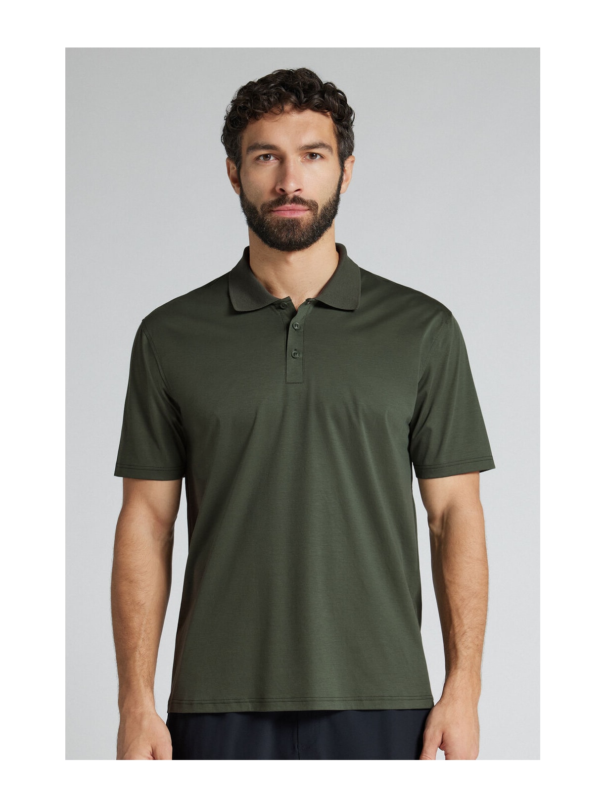Camiseta Polo Em Algodão Premium Superlight Verde Intimissimi