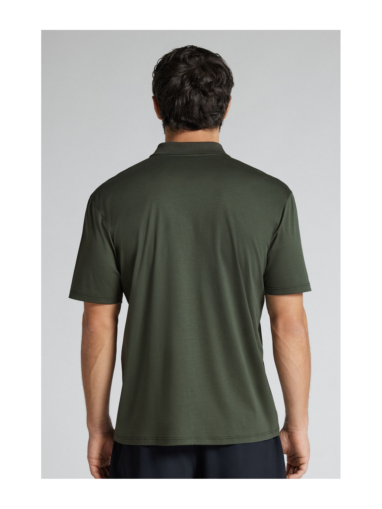 Camiseta Polo Em Algodão Premium Superlight Verde Intimissimi