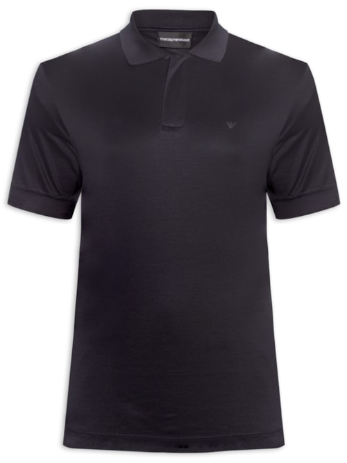 Camiseta Polo Masculina Travel Essential Lyocell-Blend - Azul