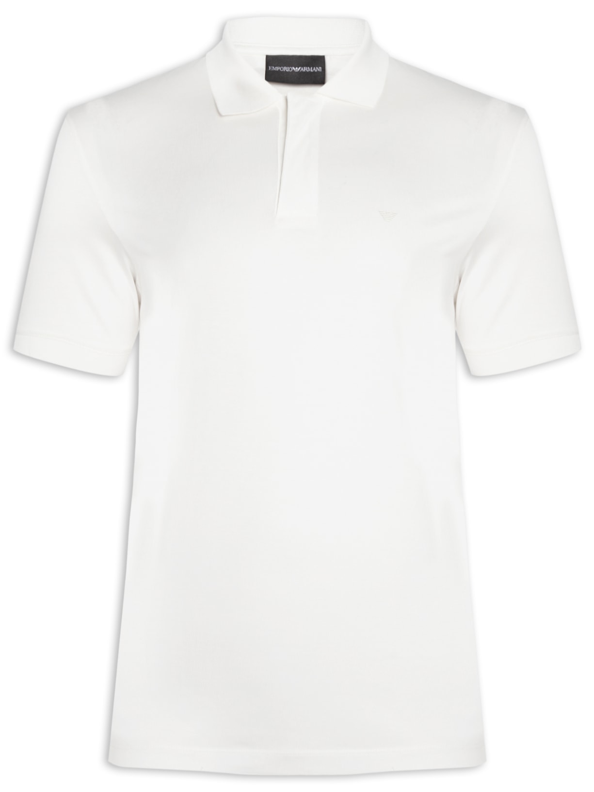 Camiseta Polo Masculina Travel Essential Lyocell-Blend - Branco