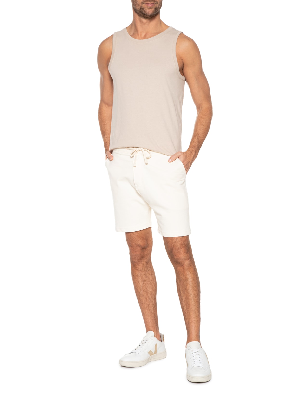 Camiseta Regata Masculina Bege Hering