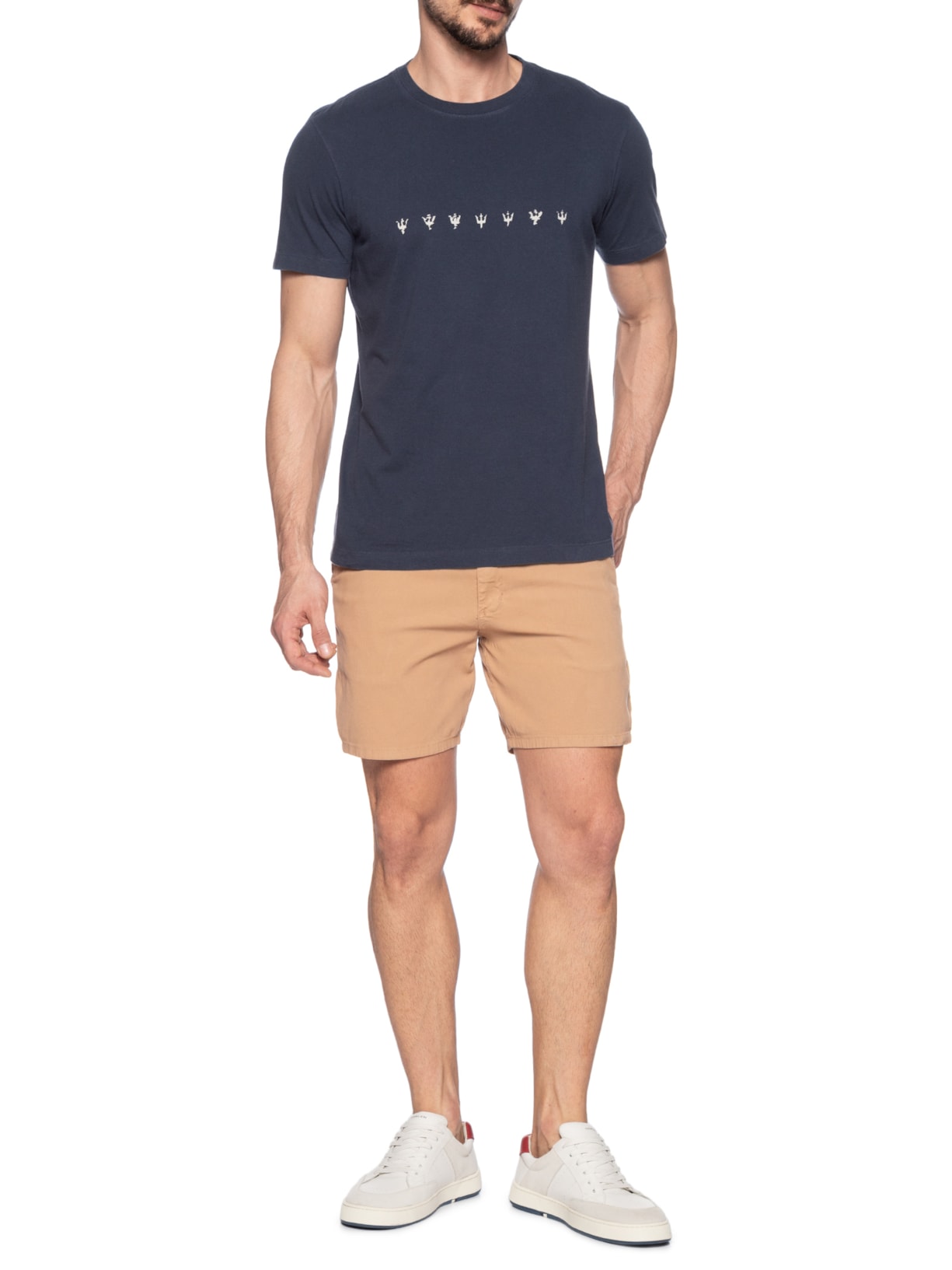 Camiseta Slim Vintage Underwater Azul Osklen