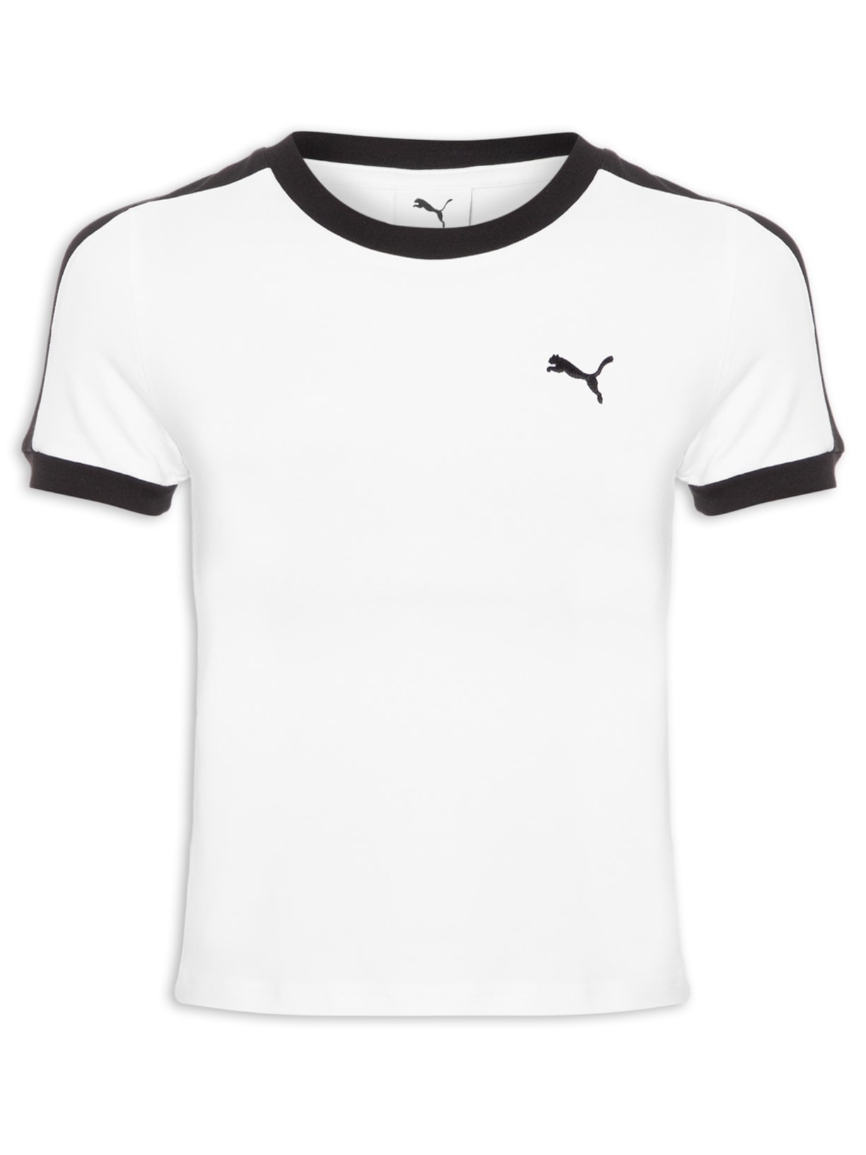 Camiseta T7 Slim Tee Feminina Branco Puma