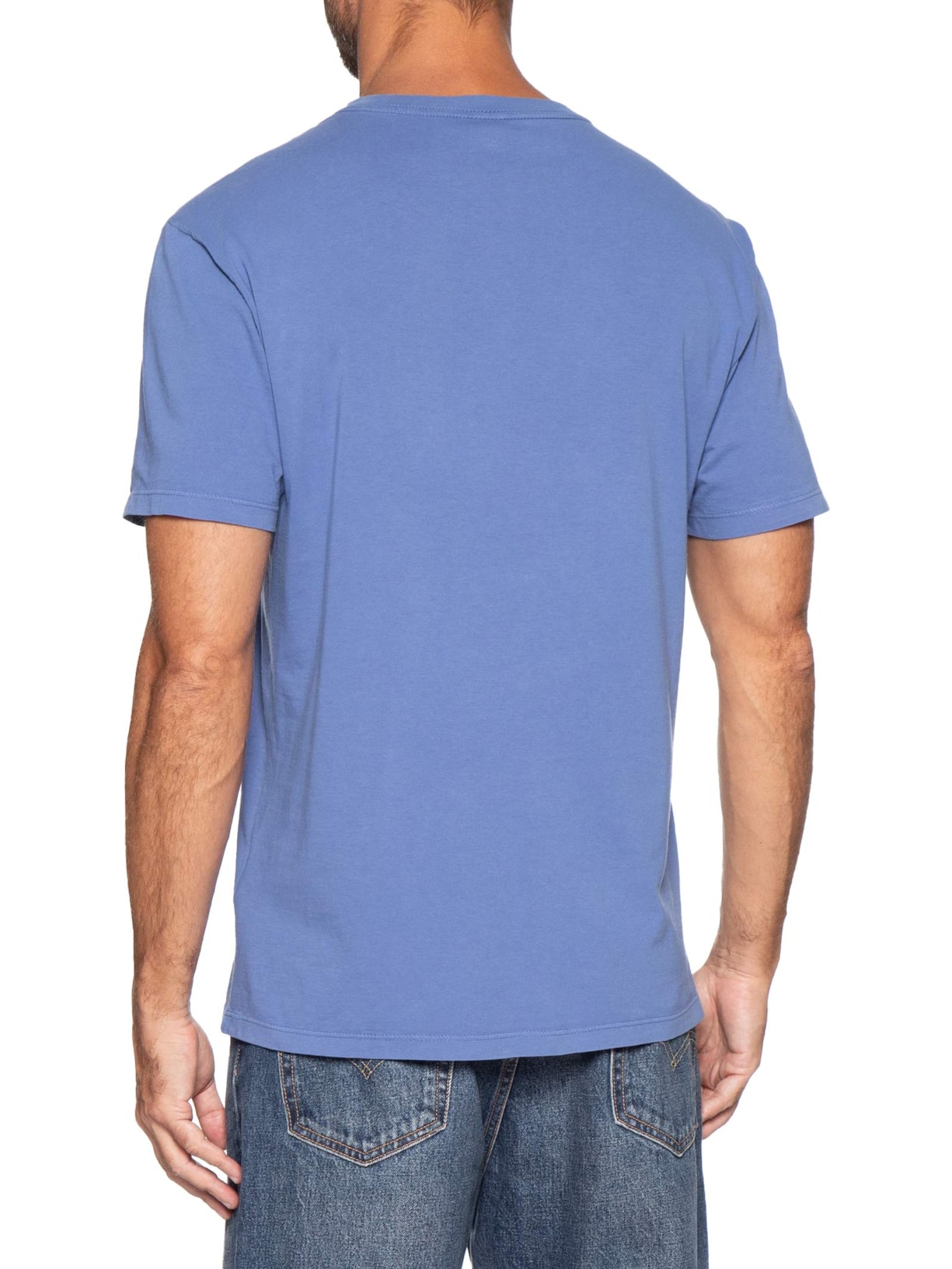 Camiseta TJM Linear Chest Tee Ext Azul Tommy Jeans
