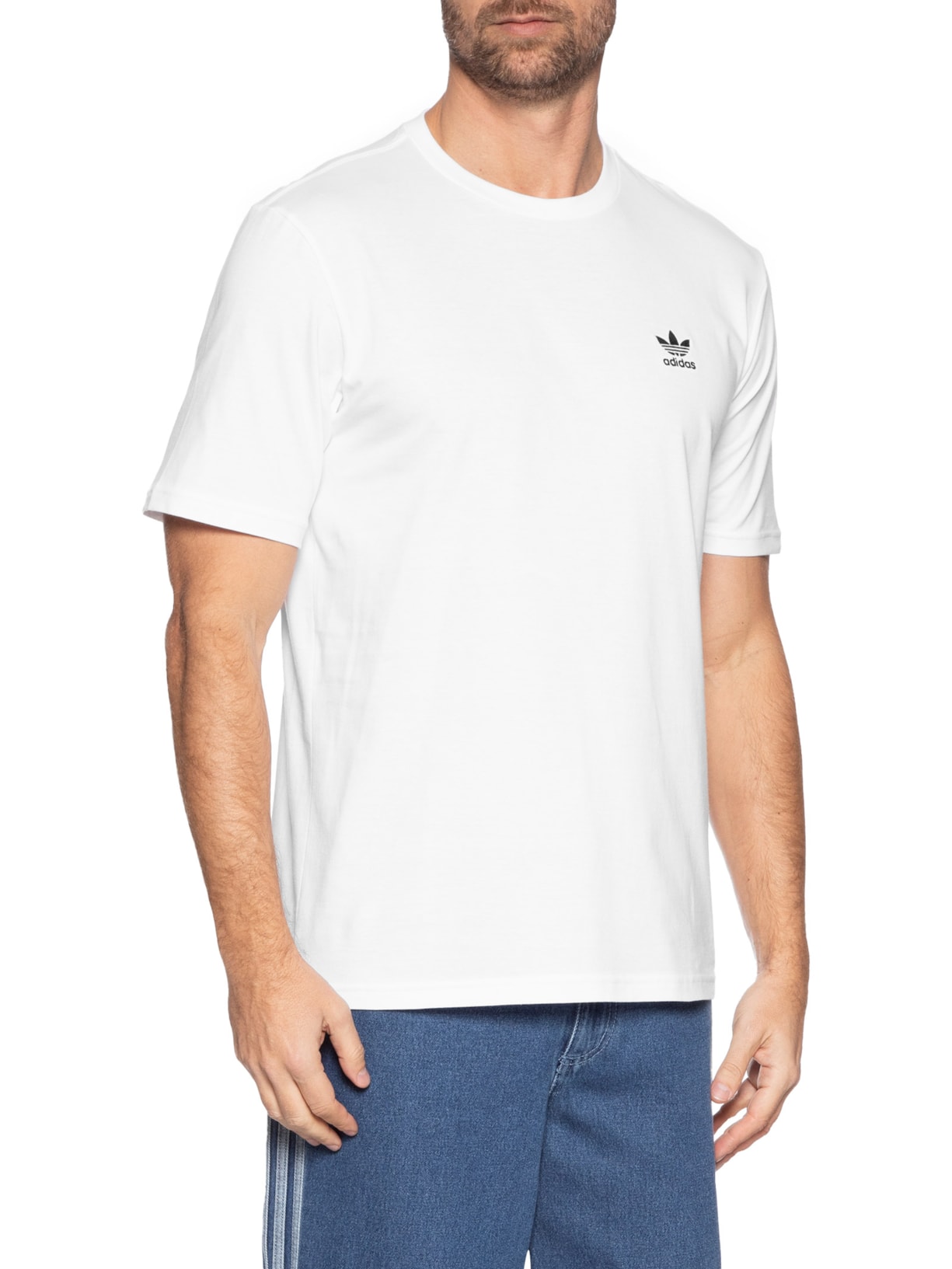 Camiseta Trefoil Essentials Branco Adidas Originals
