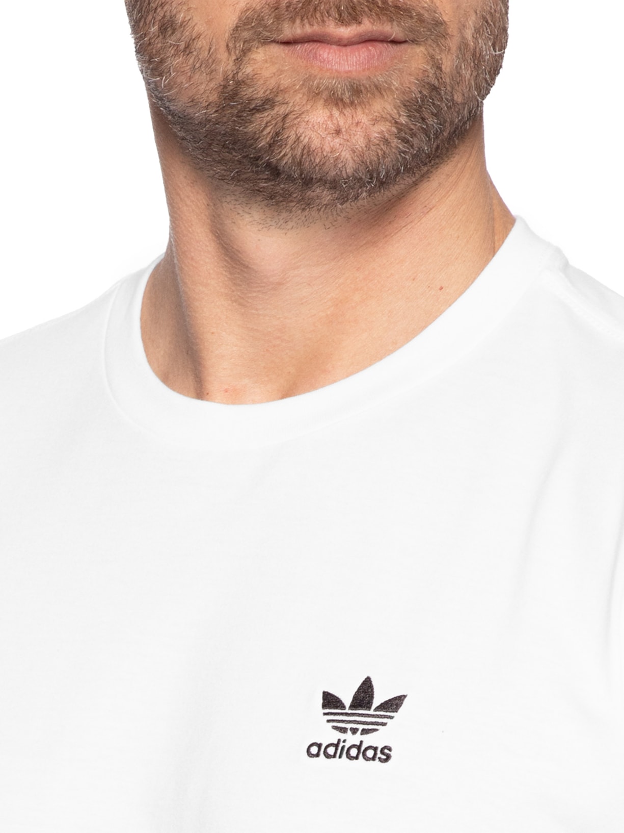 Camiseta Trefoil Essentials Branco Adidas Originals