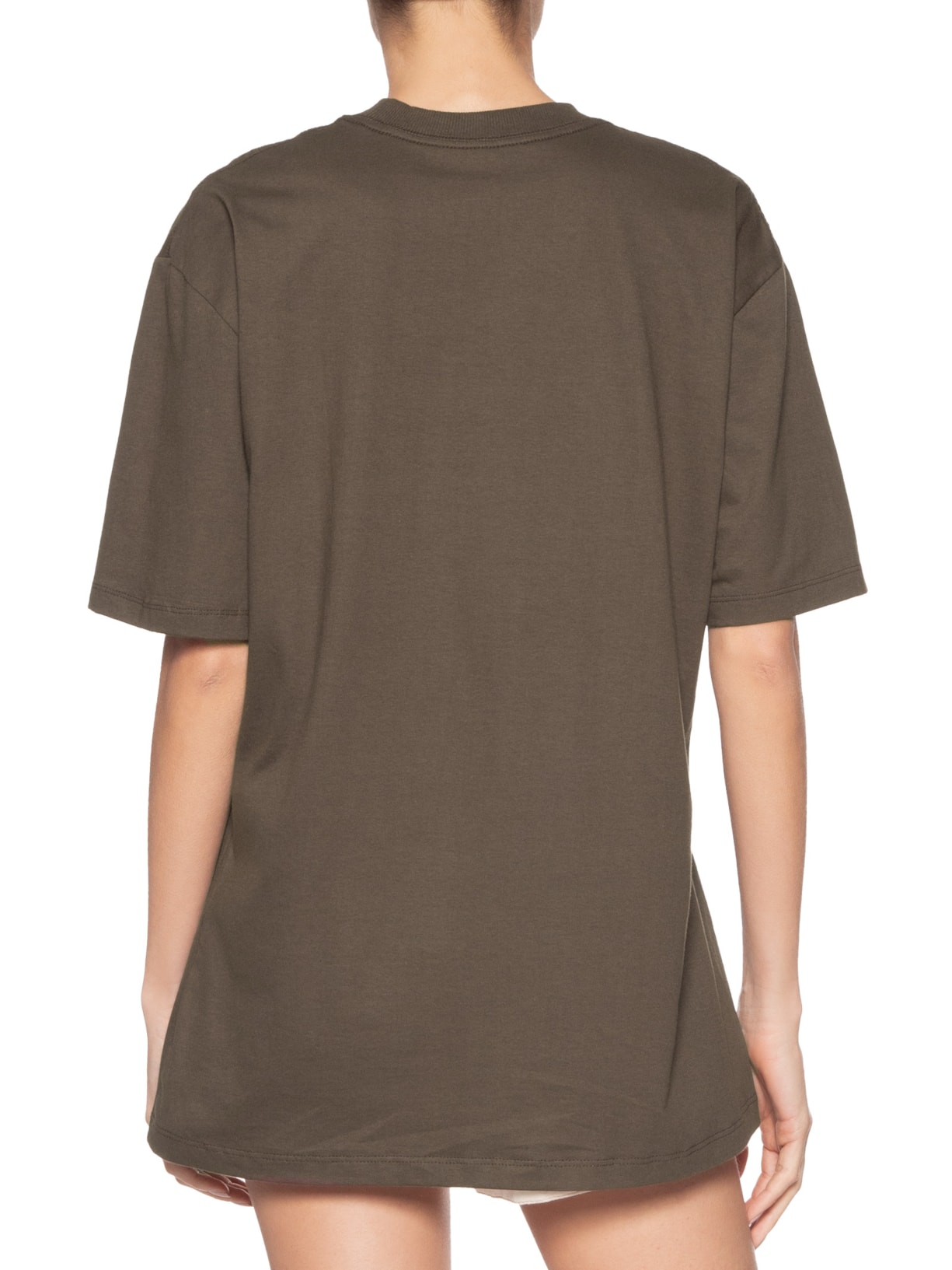 Camiseta Unissex Básica Oversized Marrom Basiq