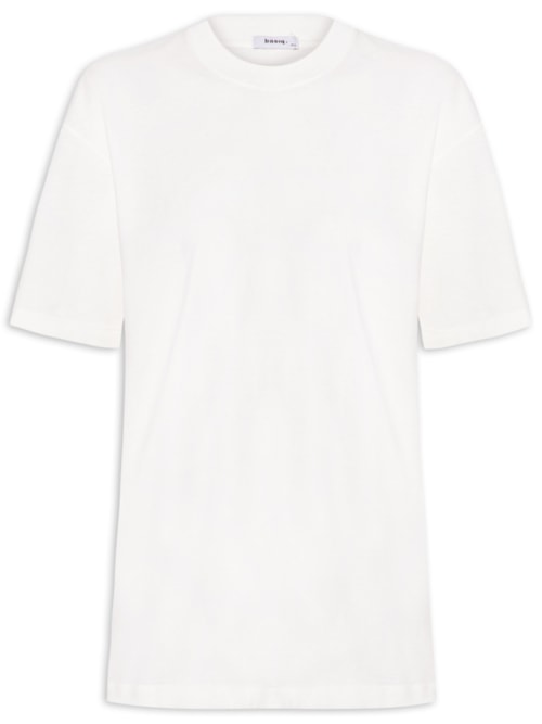 Camiseta Unissex Básica Oversized - Off White