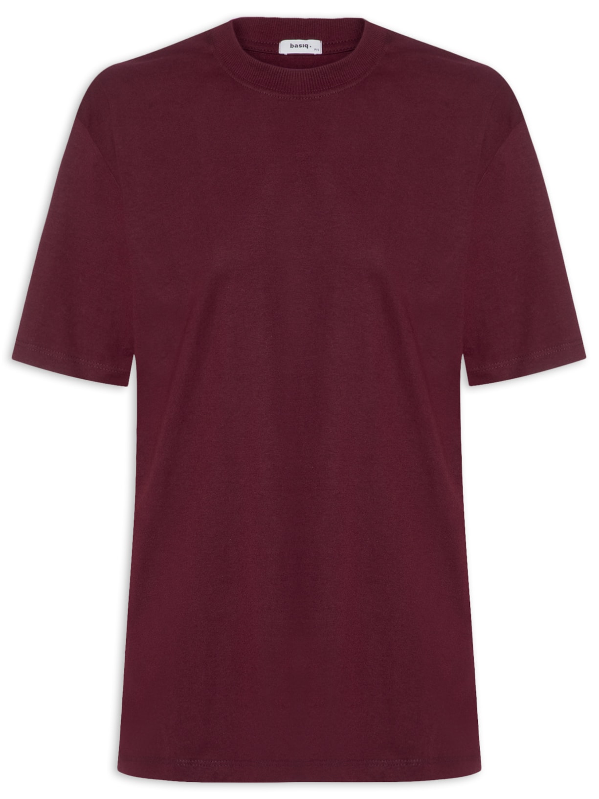 Camiseta Unissex Básica Oversized - Vinho