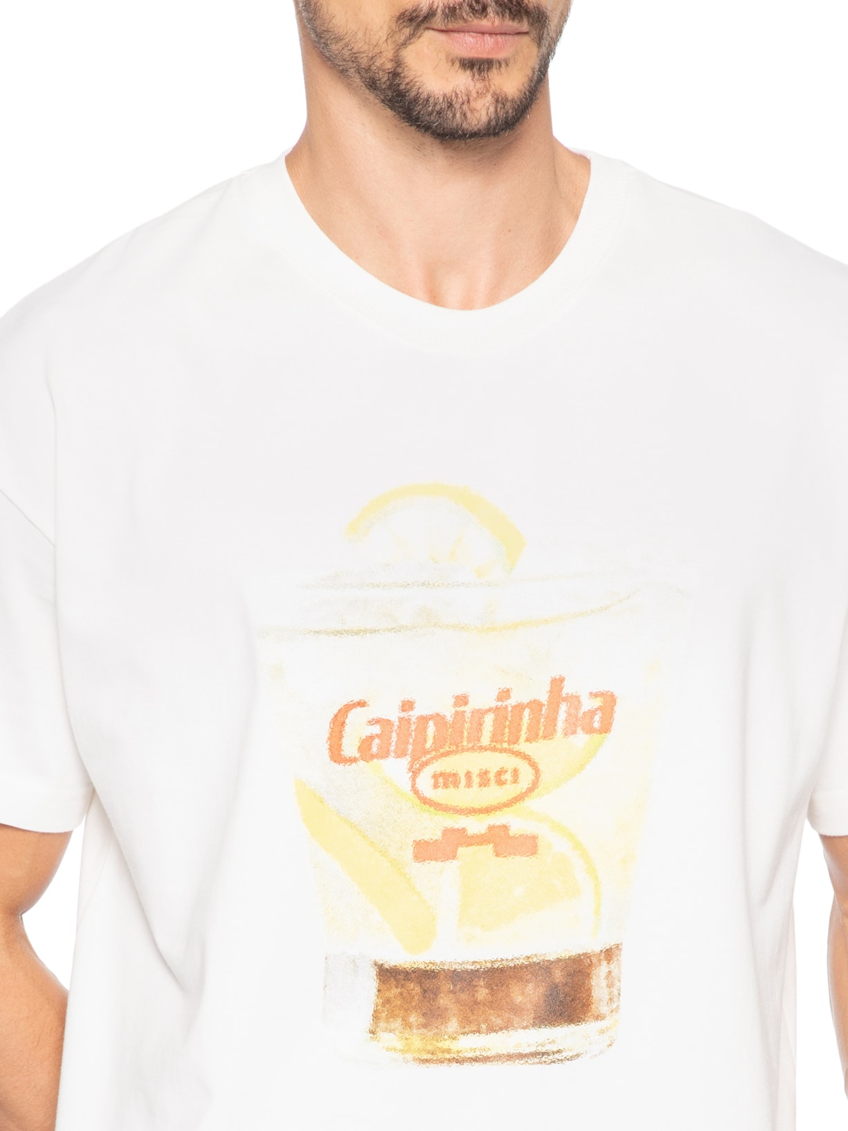Camiseta Unissex Caipirinha Branco Misci