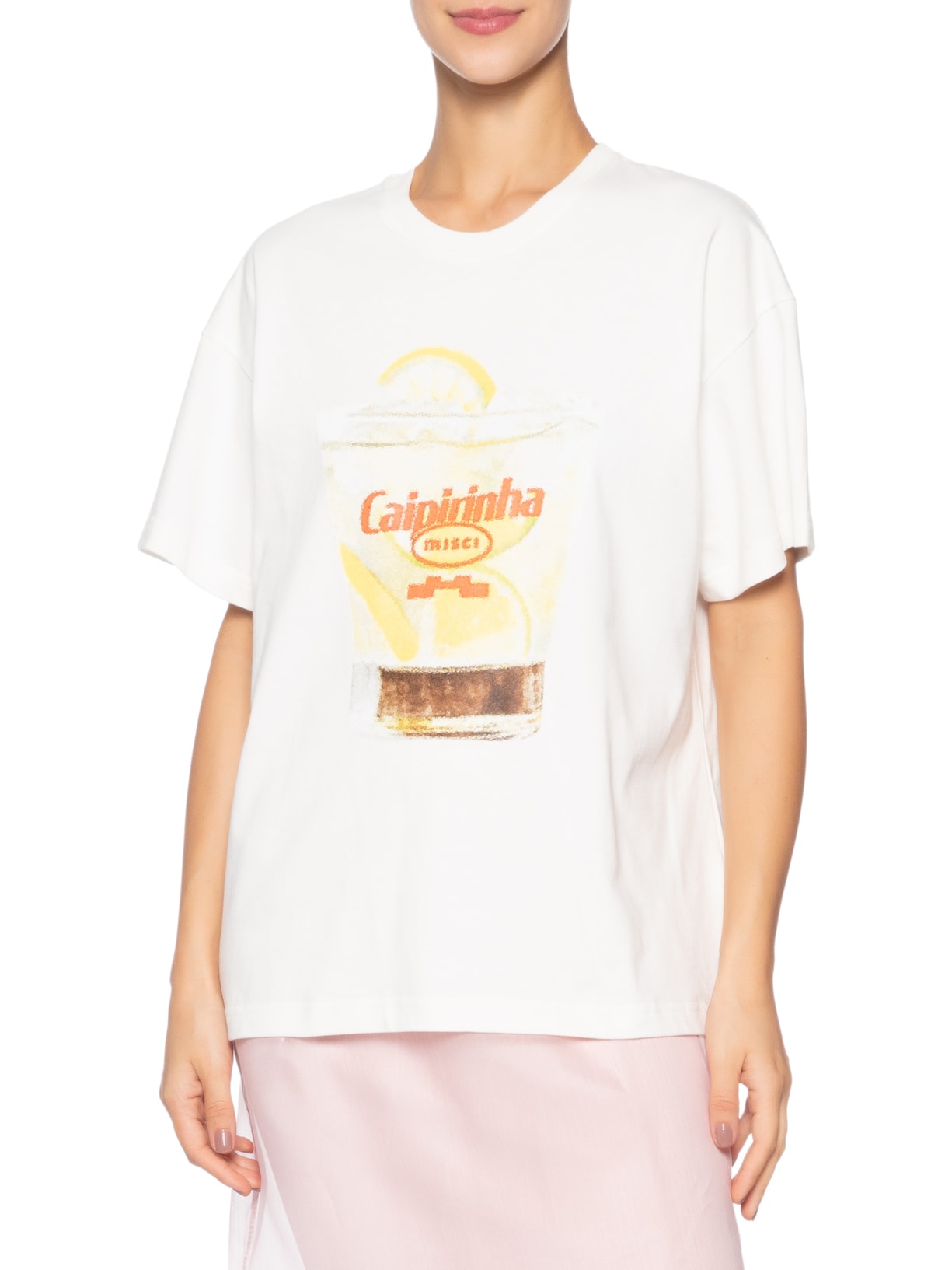 Camiseta Unissex Caipirinha Branco Misci