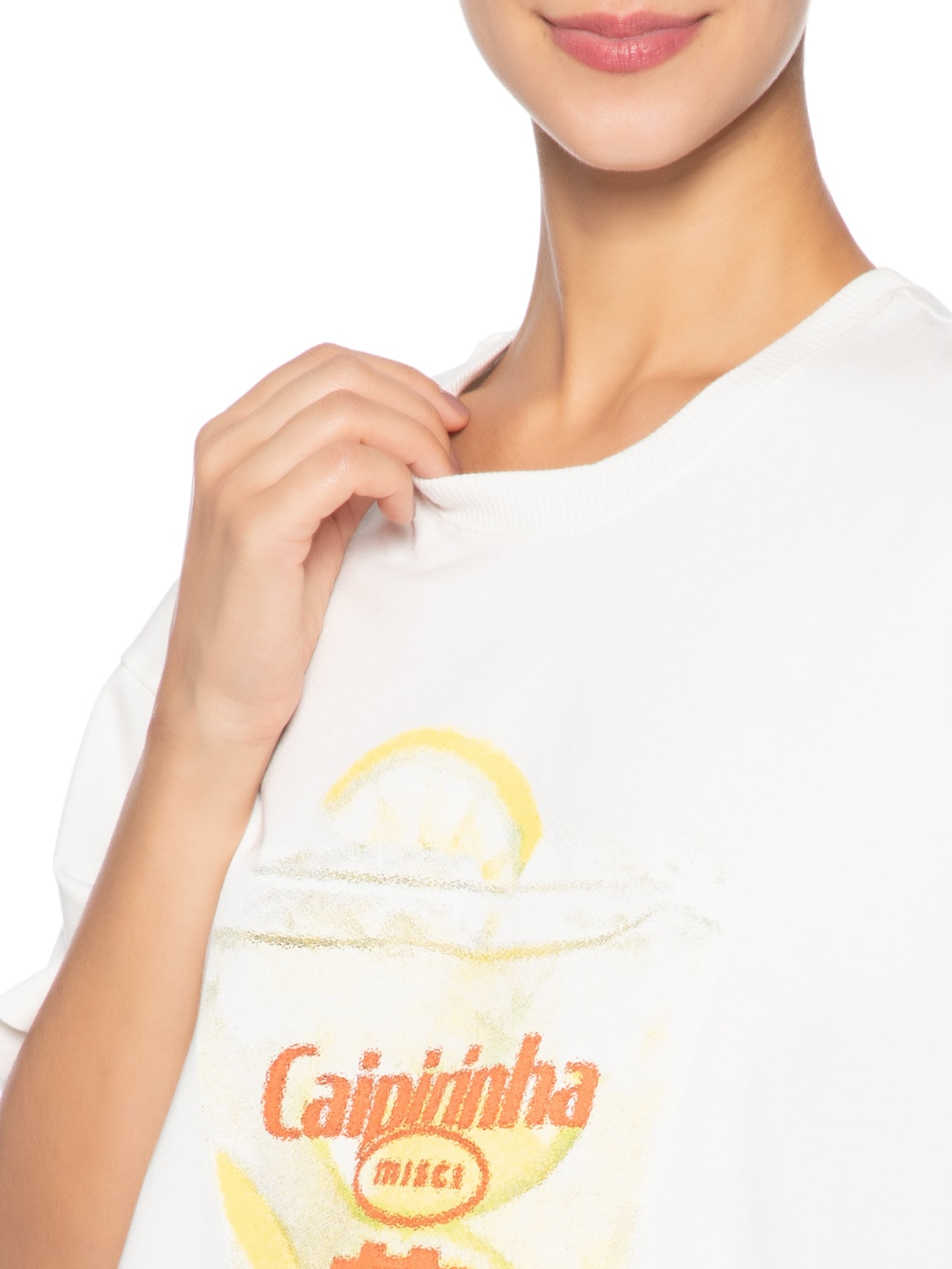 Camiseta Unissex Caipirinha Branco Misci