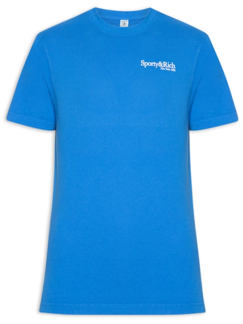 Camiseta Unissex Health Is Wealth Club - Azul