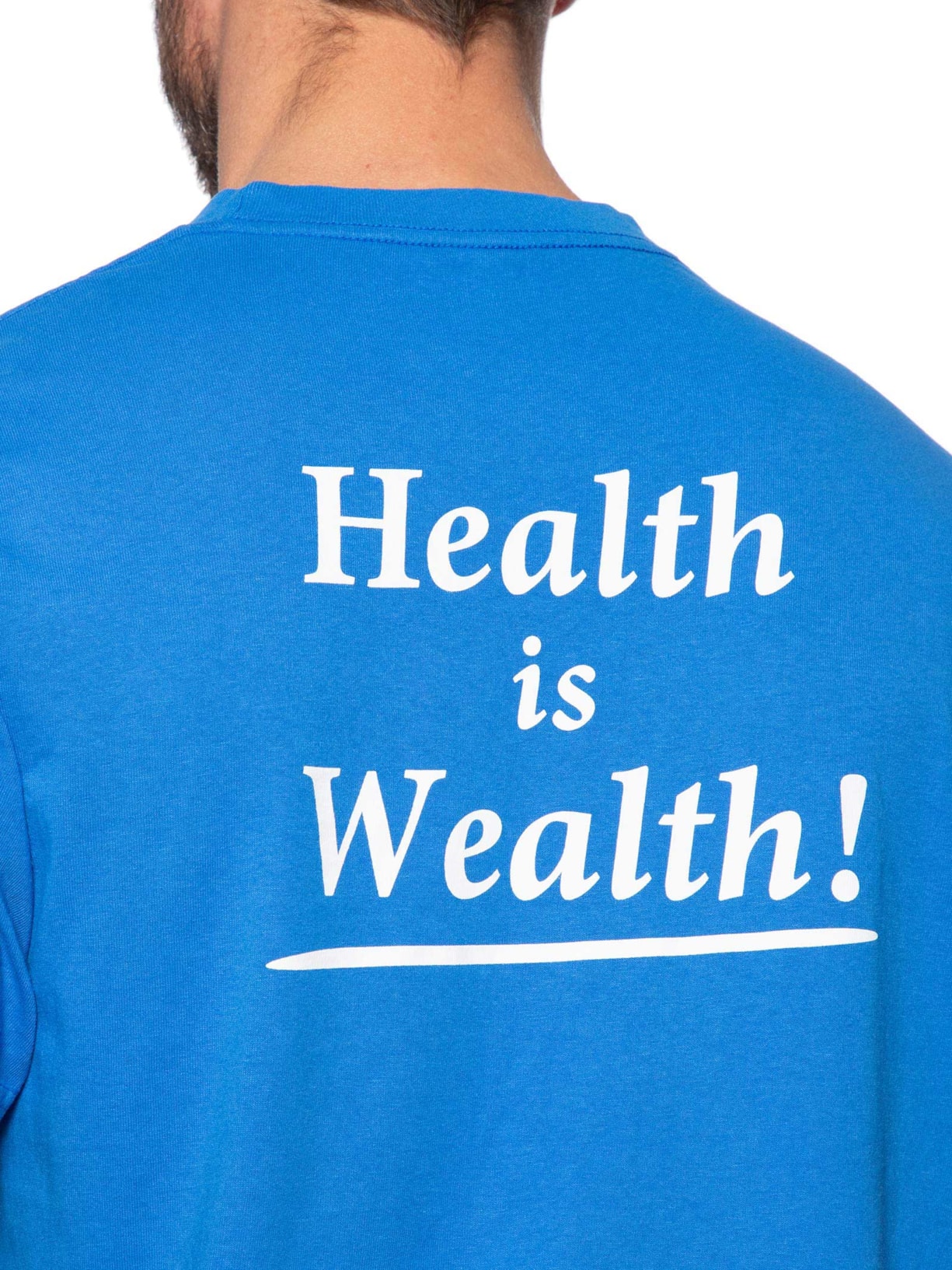 Camiseta Unissex Health Is Wealth Club Azul Sporty & Rich