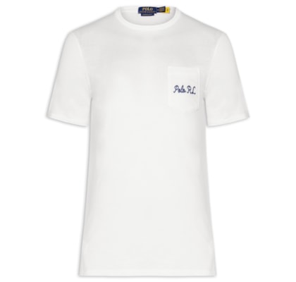 Camiseta Unissex Jersey Slim Fit Polo Bear - Branco