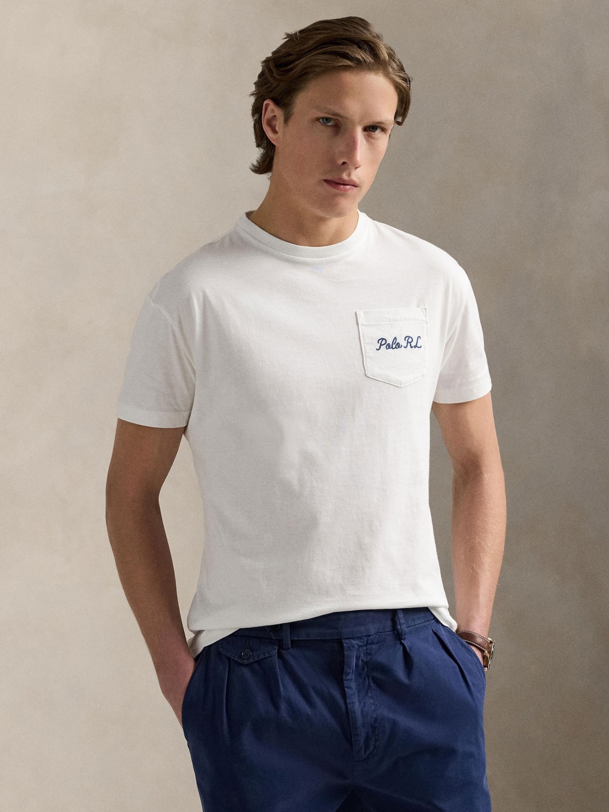 Camiseta Unissex Jersey Slim Fit Polo Bear Branco Polo Ralph Lauren