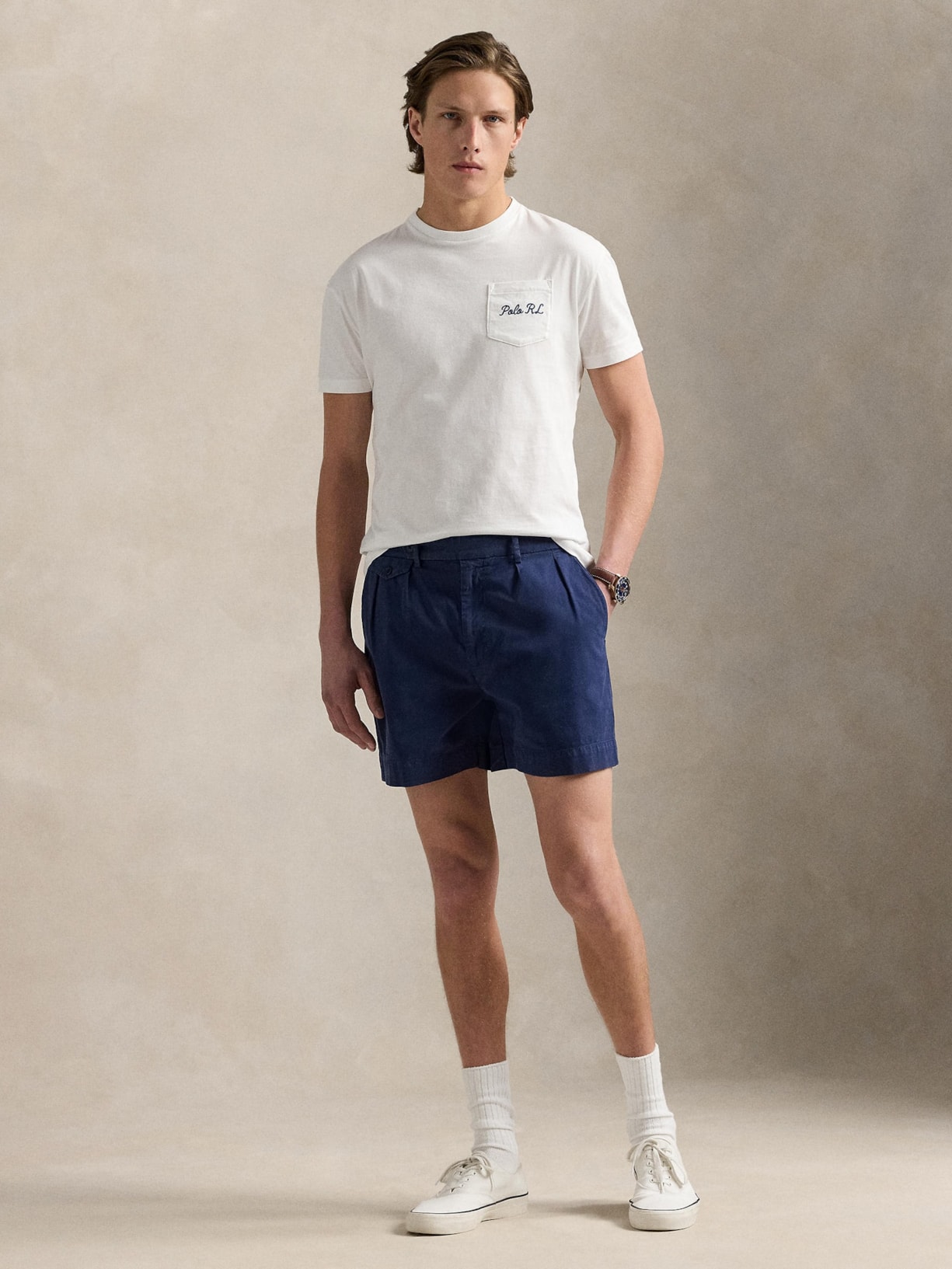 Camiseta Unissex Jersey Slim Fit Polo Bear Branco Polo Ralph Lauren