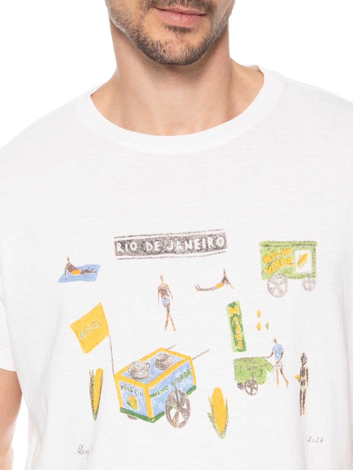 Camiseta Unissex Milho Verde – Off White Misci